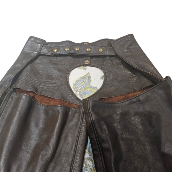 Leather Riding Chaps Custom - Picture 5 of 8